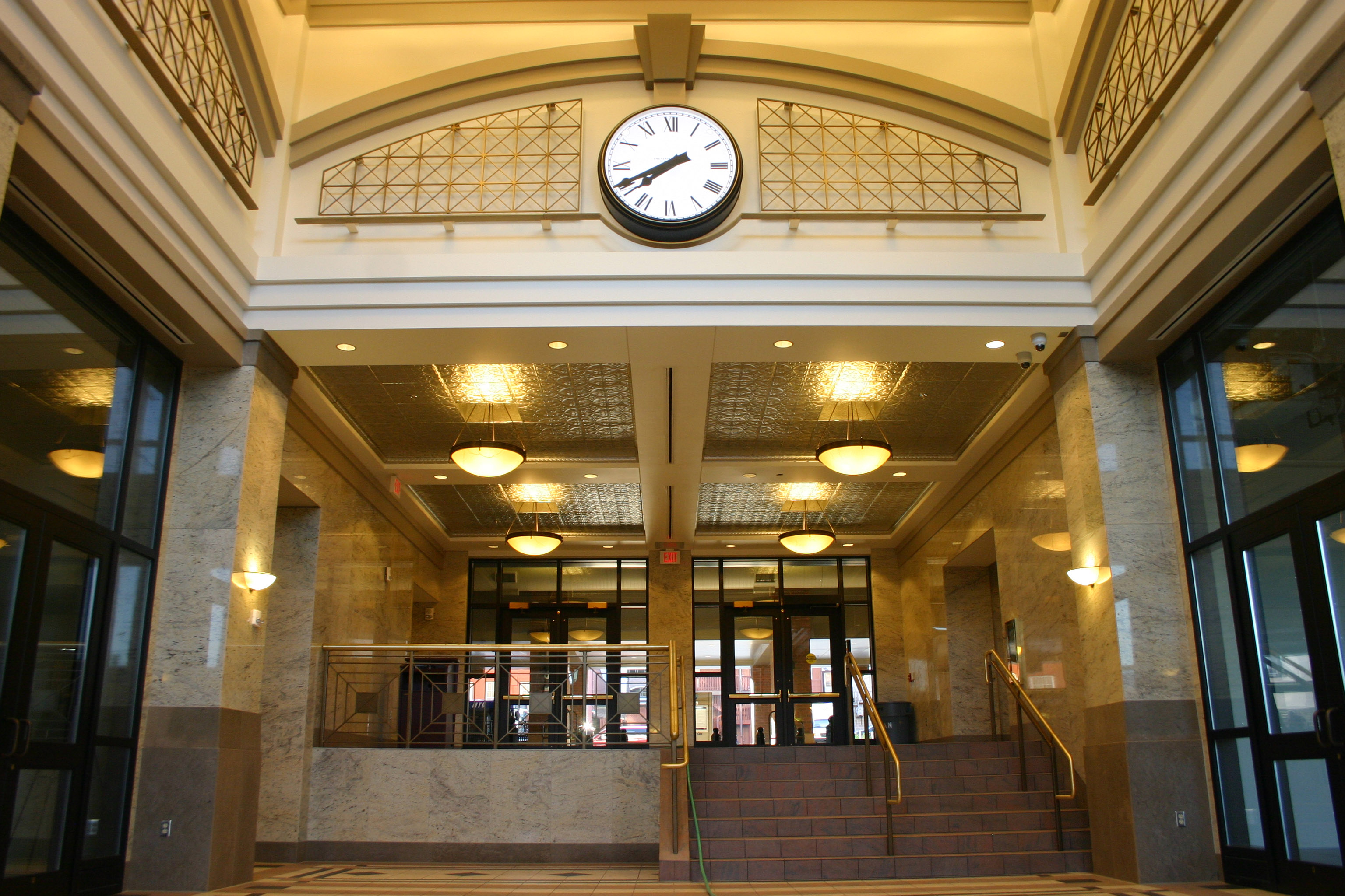 Entrance of Grand River station in the city of La Crosse